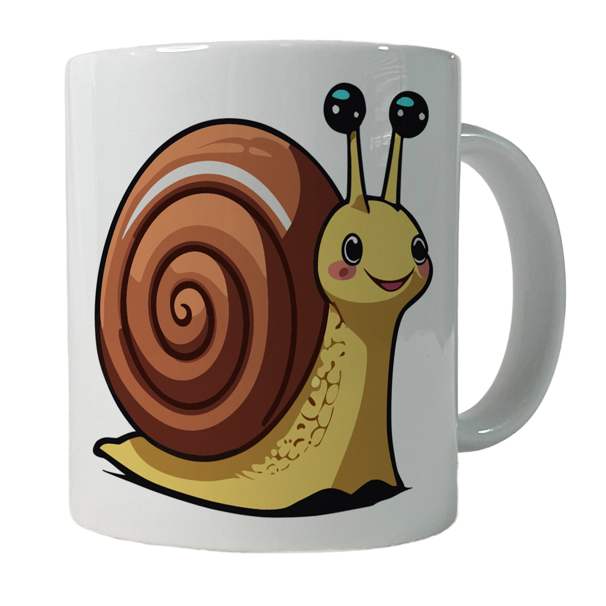 Snail Smiling Ceramic Tea Coffee Mug Cup - 11oz