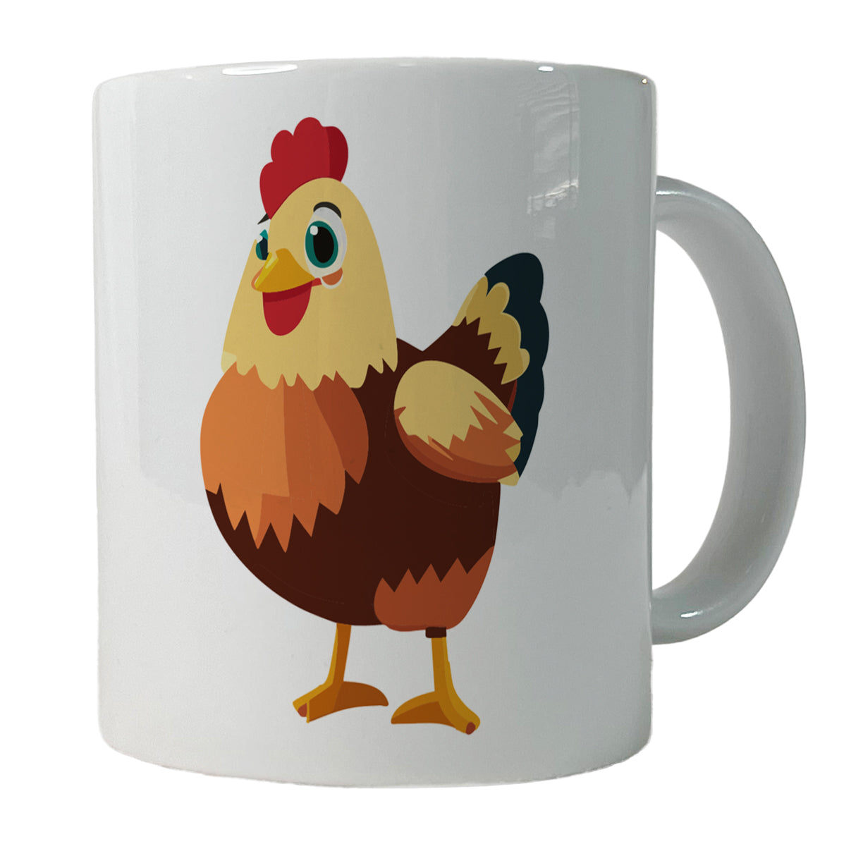 Standing Rooster Happy Ceramic Tea Coffee Mug Cup - 11oz
