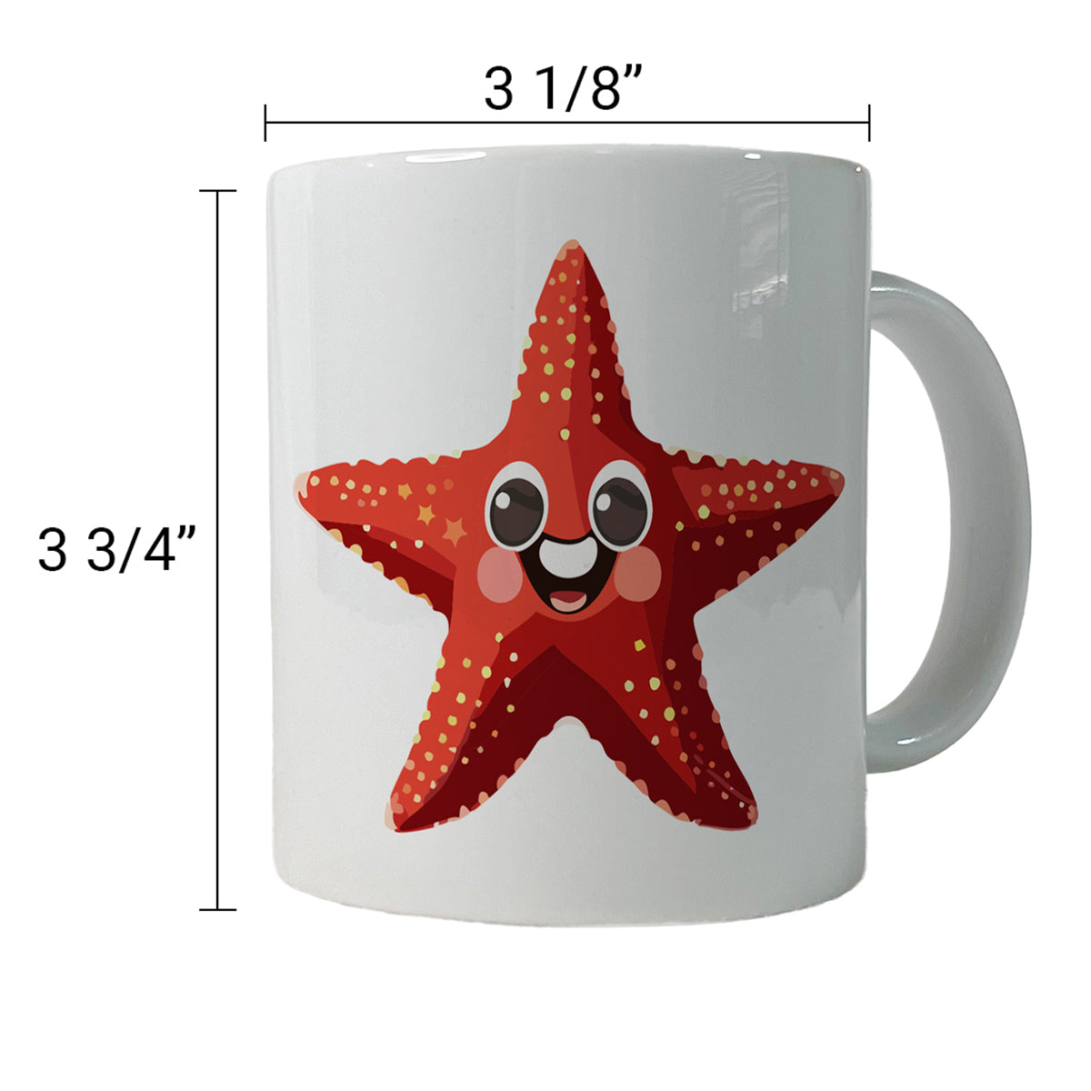 Starfish Star Fish Ocean Animal Funny Ceramic Tea Coffee Mug Cup - 11oz