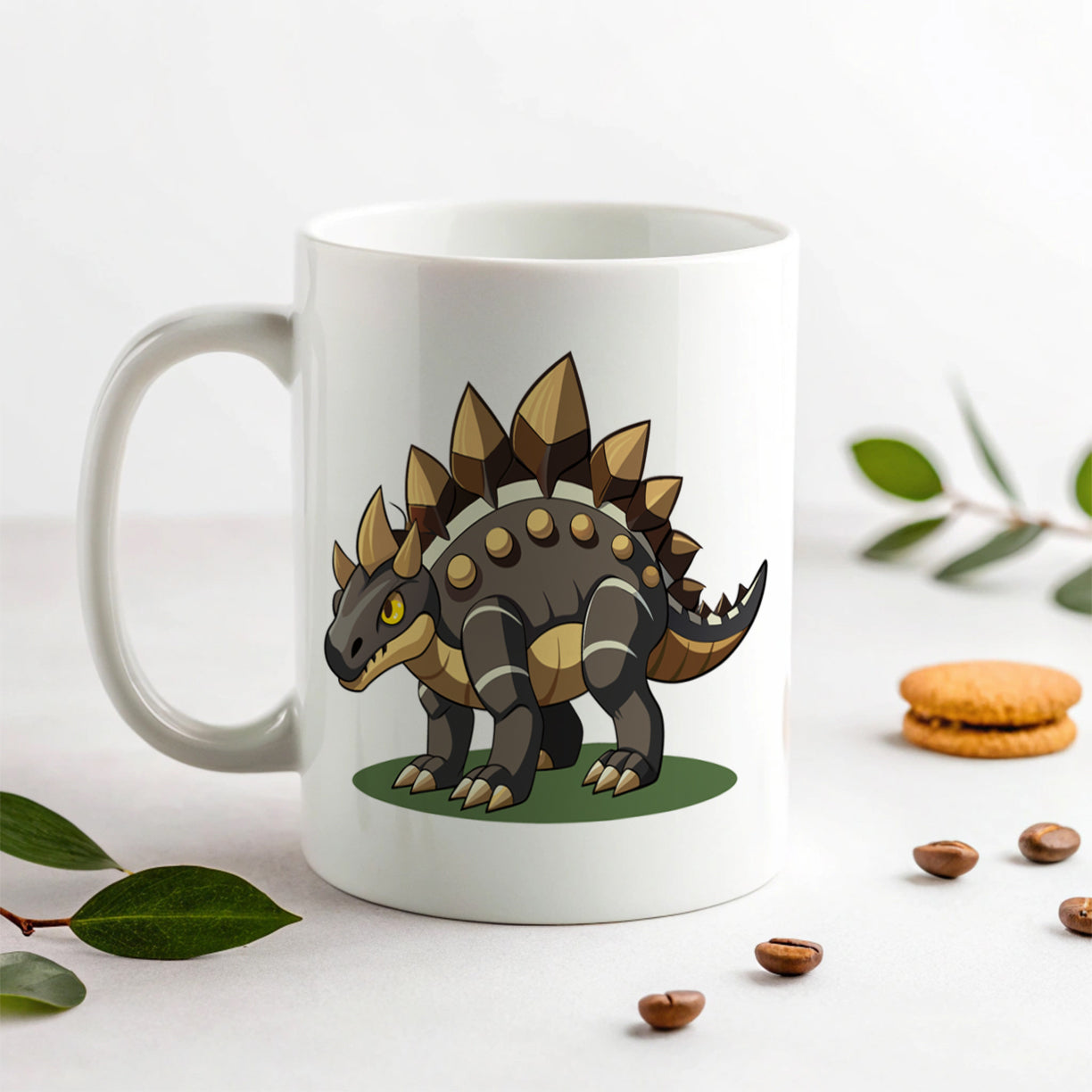 Stegosaurus Armored Dinosaur Ceramic Tea Coffee Mug Cup - 11oz