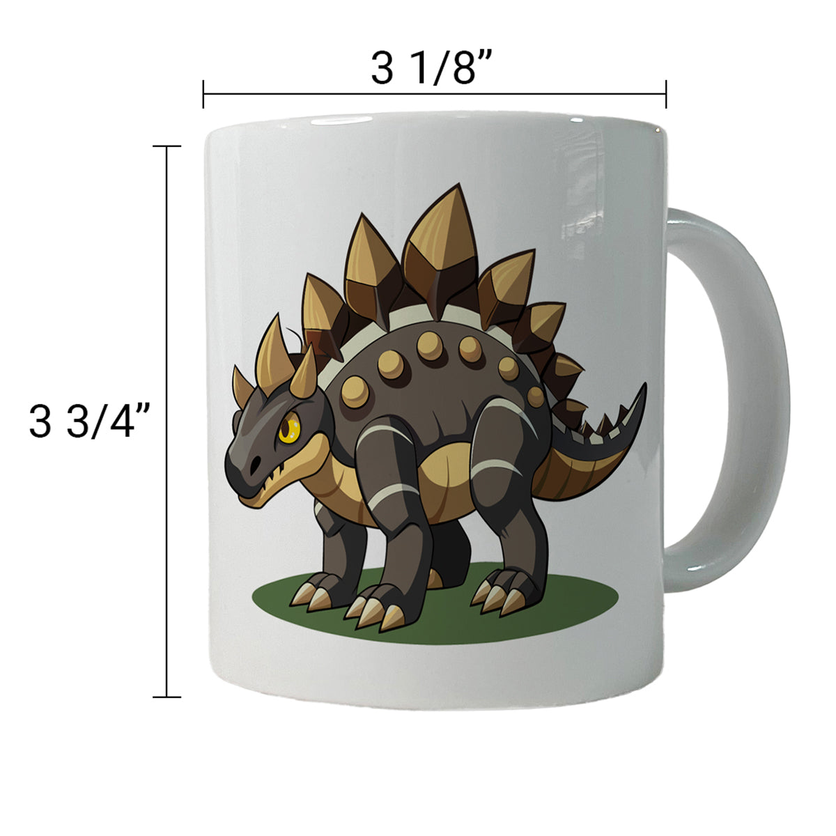 Stegosaurus Armored Dinosaur Ceramic Tea Coffee Mug Cup - 11oz