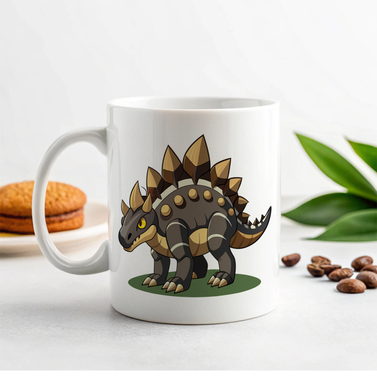 Stegosaurus Armored Dinosaur Ceramic Tea Coffee Mug Cup - 11oz