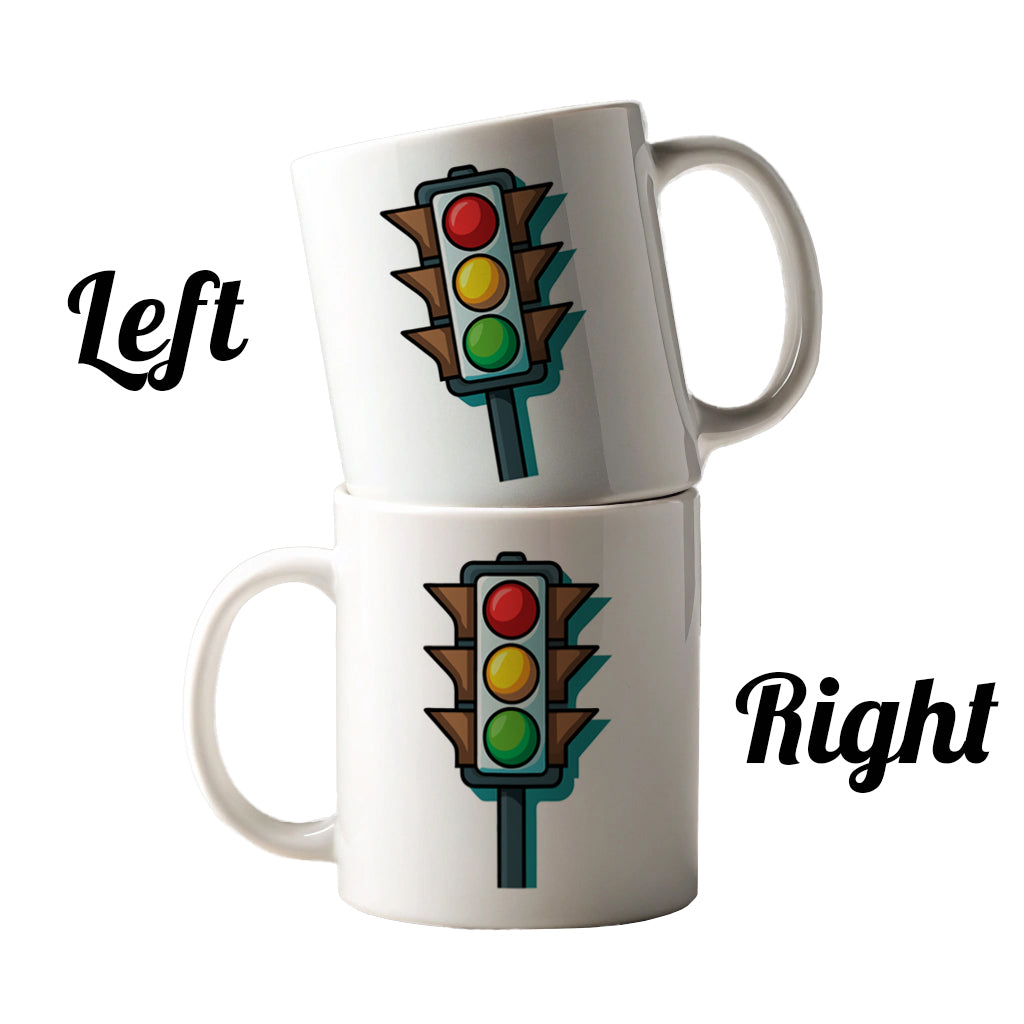 Stop Light Colorful Ceramic Tea Coffee Mug Cup - 11oz
