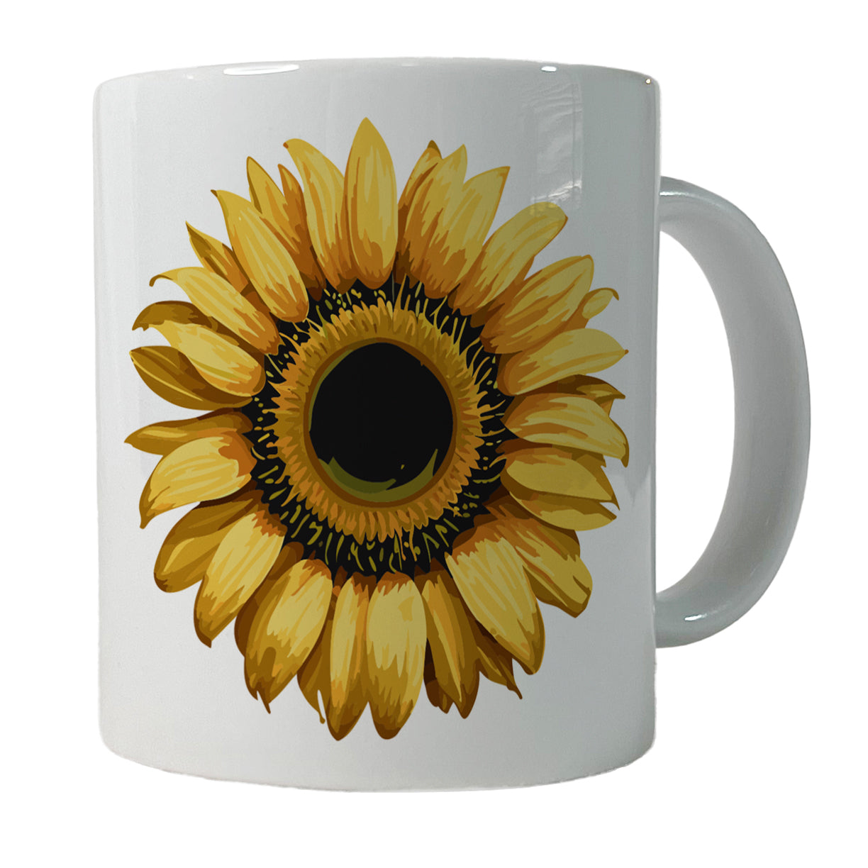 Sunflower Flower Vintage Barnwood Ceramic Tea Coffee Mug Cup - 11oz