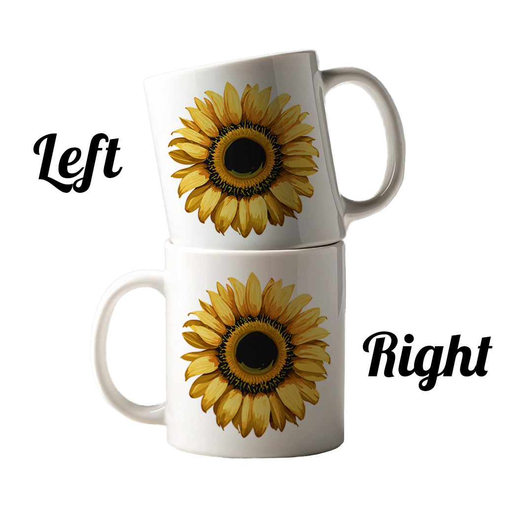 Sunflower Flower Vintage Barnwood Ceramic Tea Coffee Mug Cup - 11oz