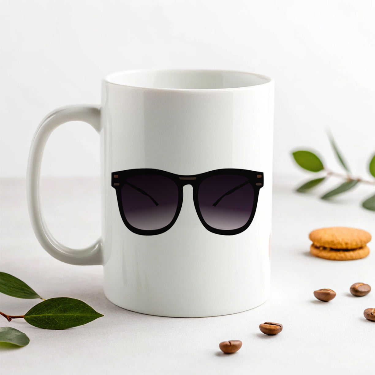 Sunglasses Black Summer Vacation Ceramic Tea Coffee Mug Cup - 11oz