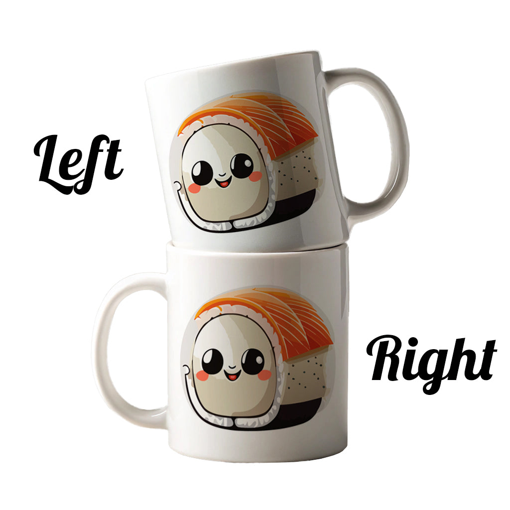 Sushi Roll Cute Chibi Kawaii Funny Food Ceramic Tea Coffee Mug Cup - 11oz