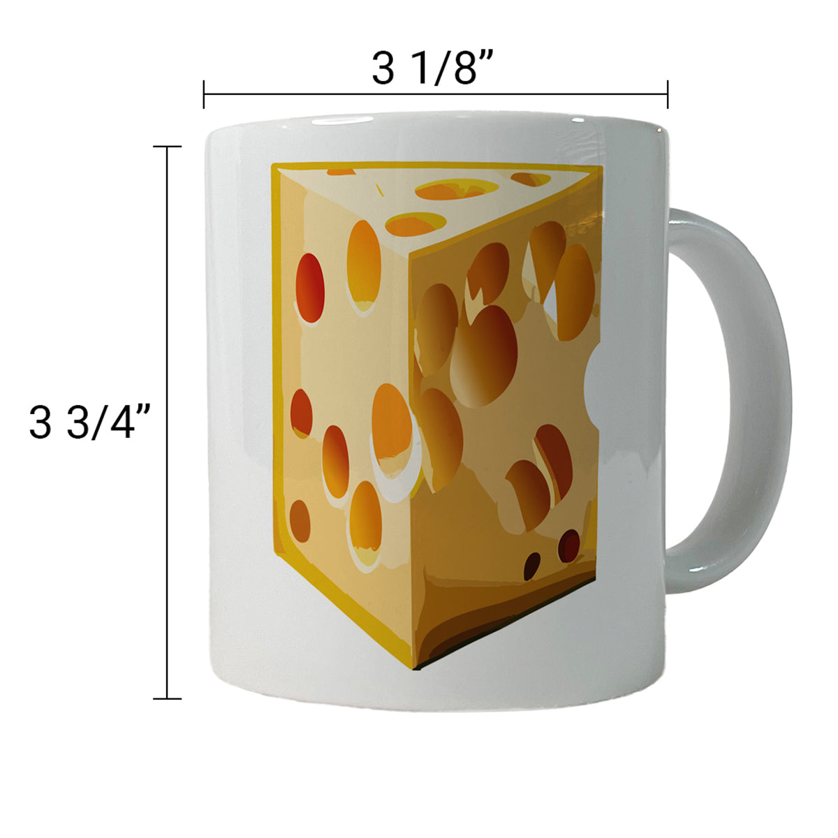 Swiss Cheese Ceramic Tea Coffee Mug Cup - 11oz