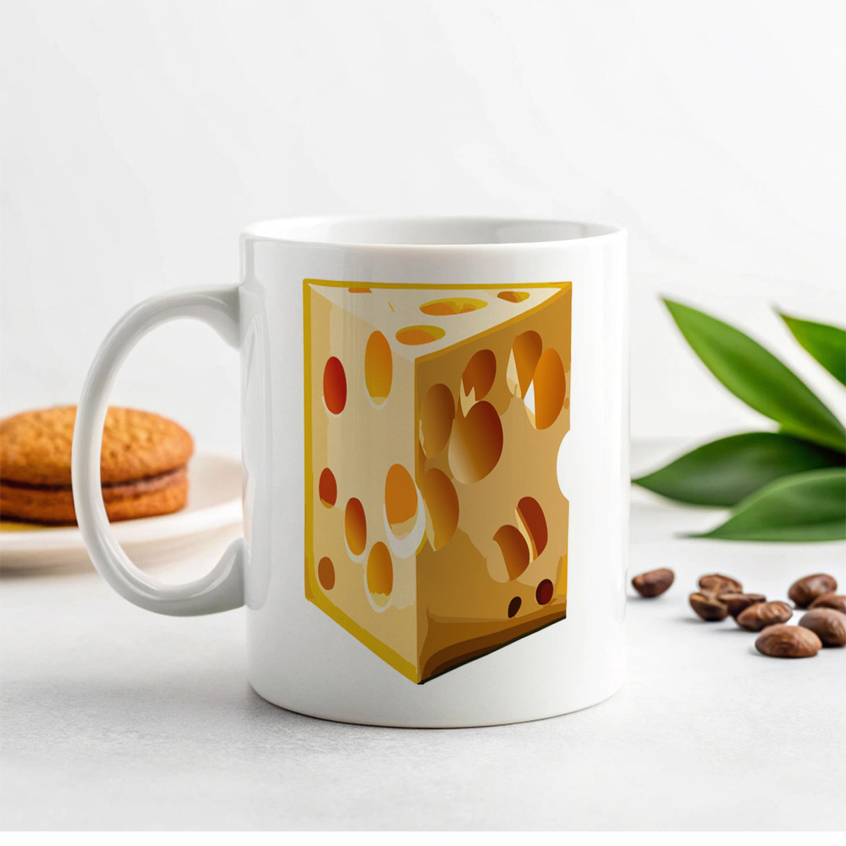 Swiss Cheese Ceramic Tea Coffee Mug Cup - 11oz
