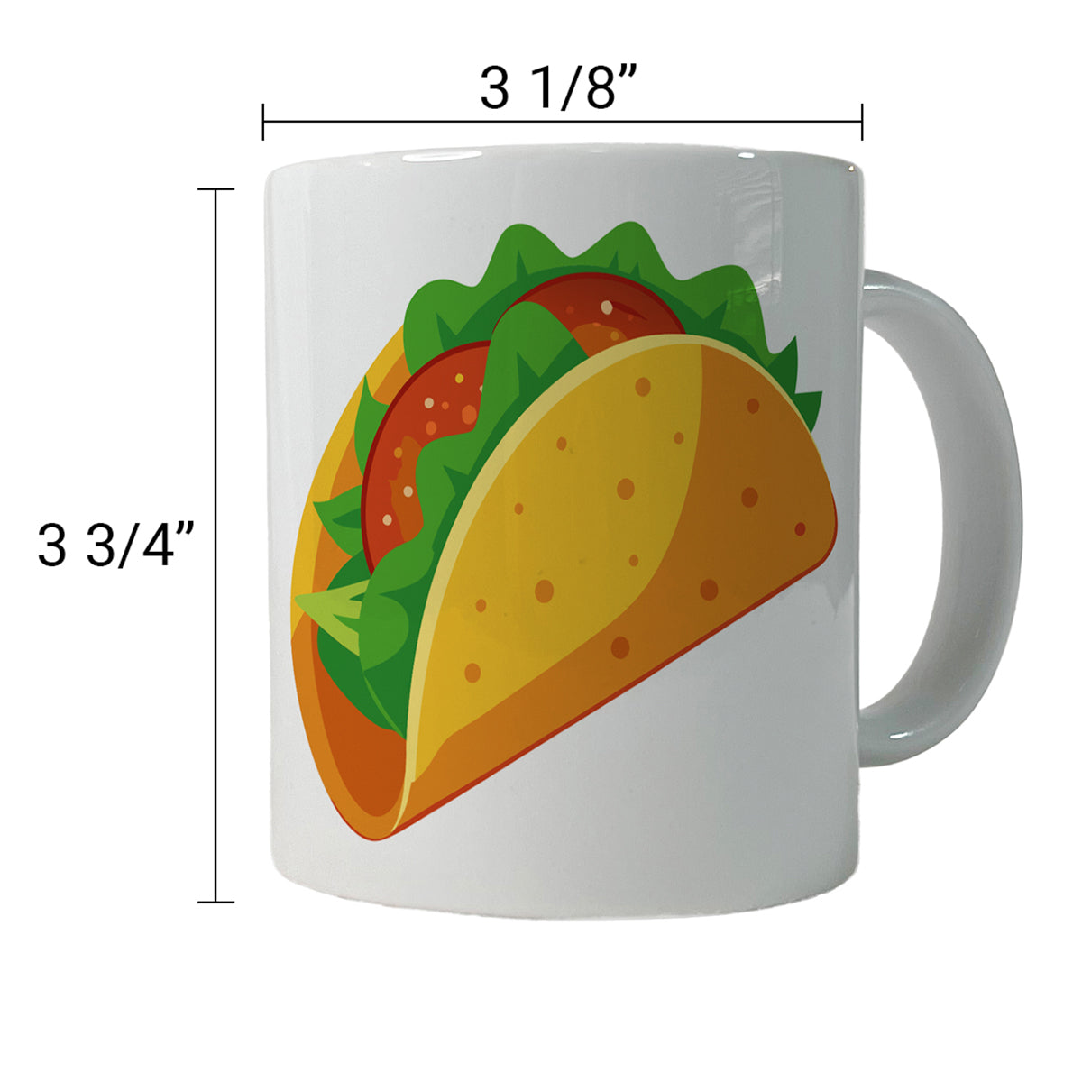 Taco Crispy Mexican Food Ceramic Tea Coffee Mug Cup - 11oz