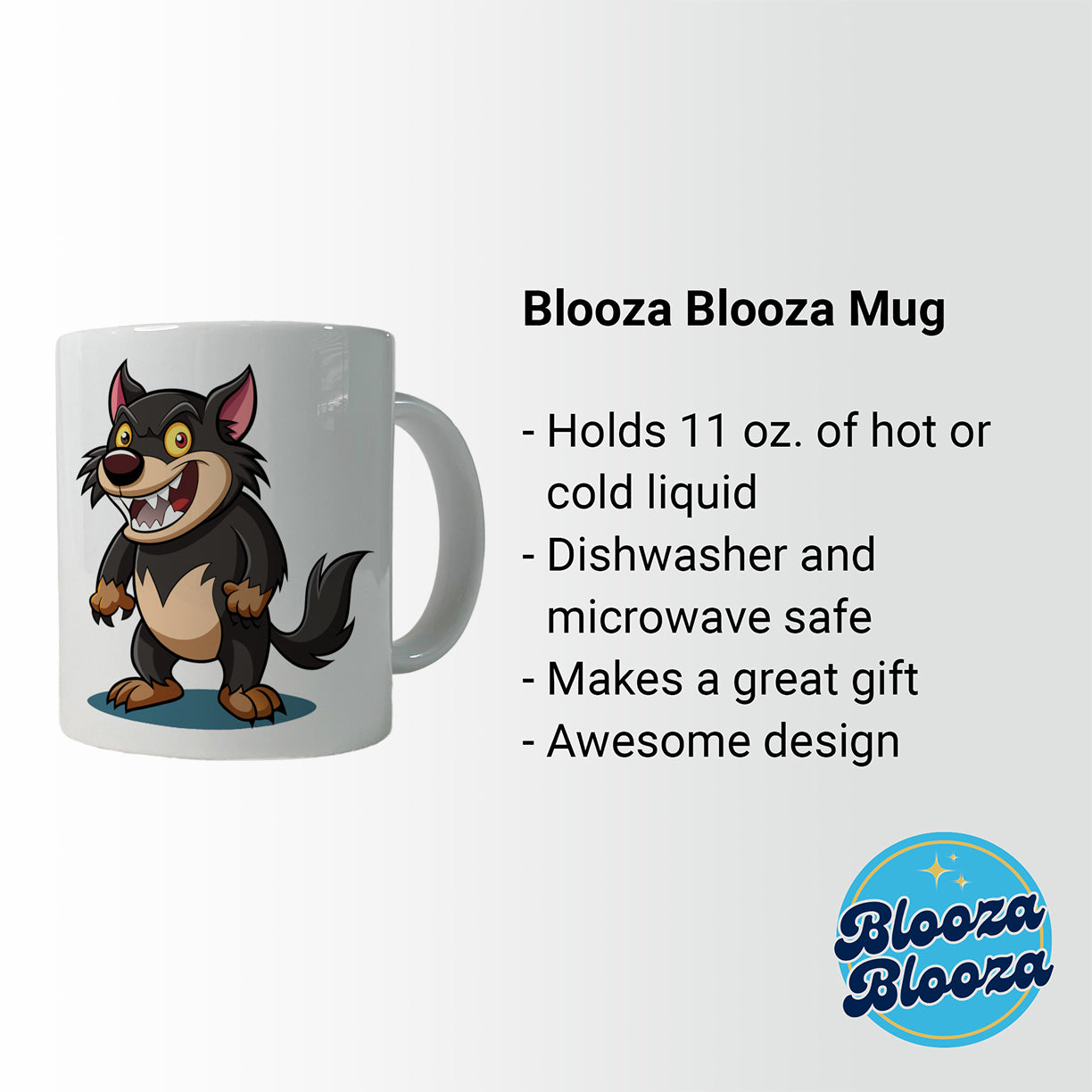Tasmanian Devil Australian Animal Funny Ceramic Tea Coffee Mug Cup - 11oz