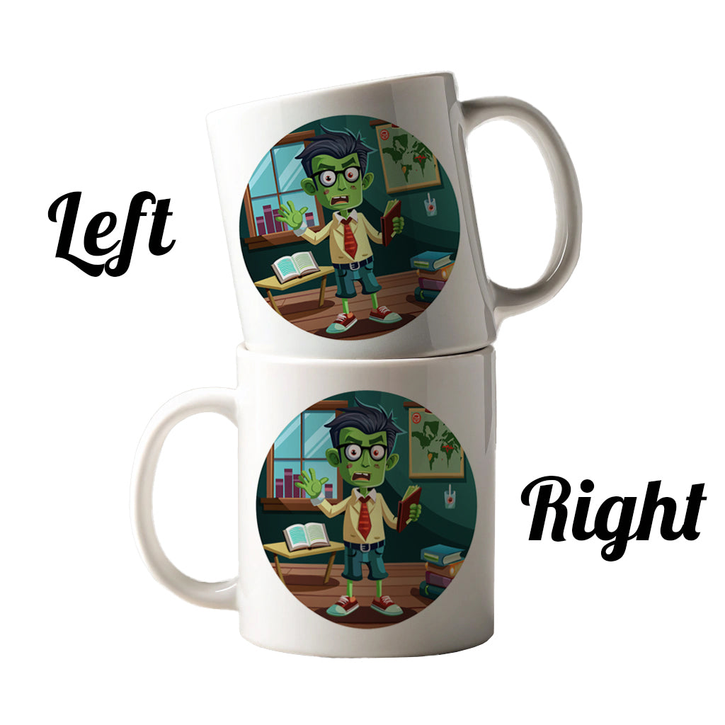 Teacher Zombie Man Male Funny Ceramic Tea Coffee Mug Cup - 11oz