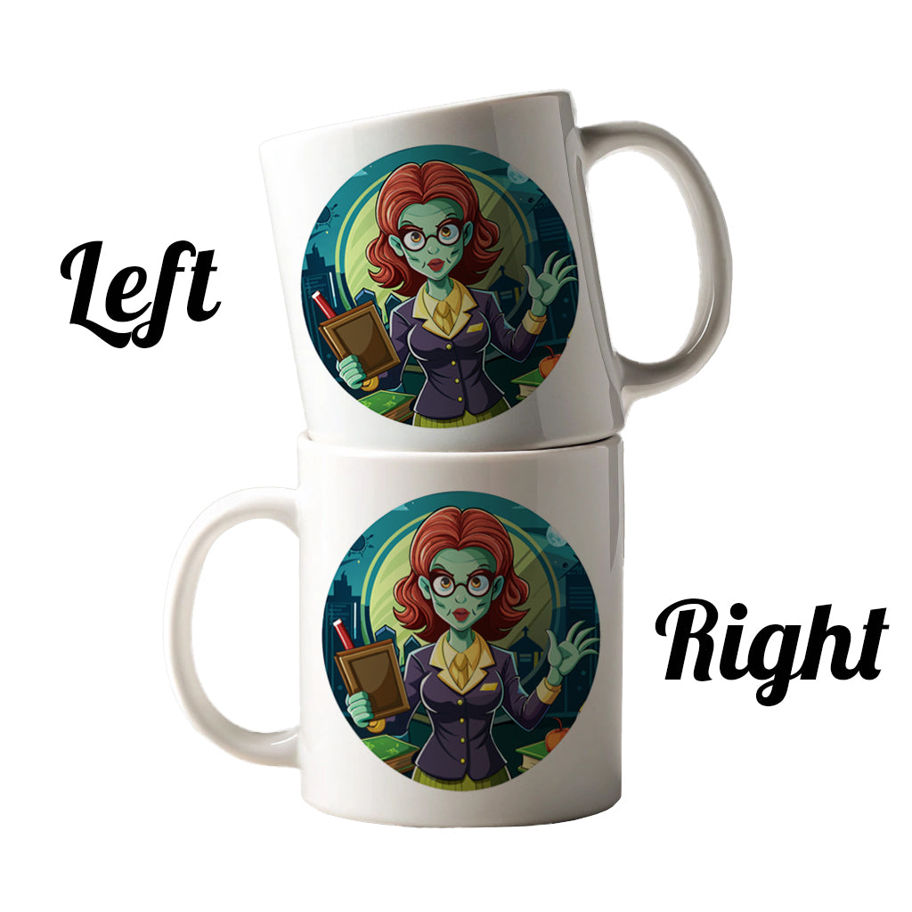 Teacher Zombie Woman Female Funny Ceramic Tea Coffee Mug Cup - 11oz