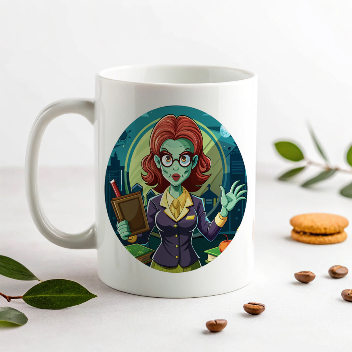 Teacher Zombie Woman Female Funny Ceramic Tea Coffee Mug Cup - 11oz