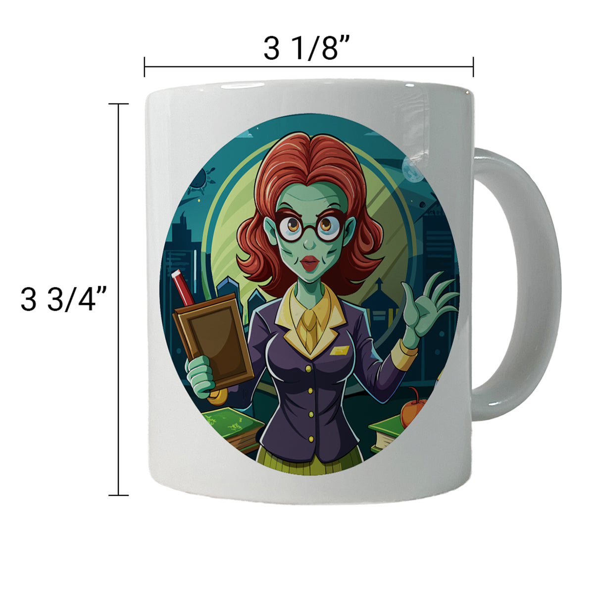 Teacher Zombie Woman Female Funny Ceramic Tea Coffee Mug Cup - 11oz