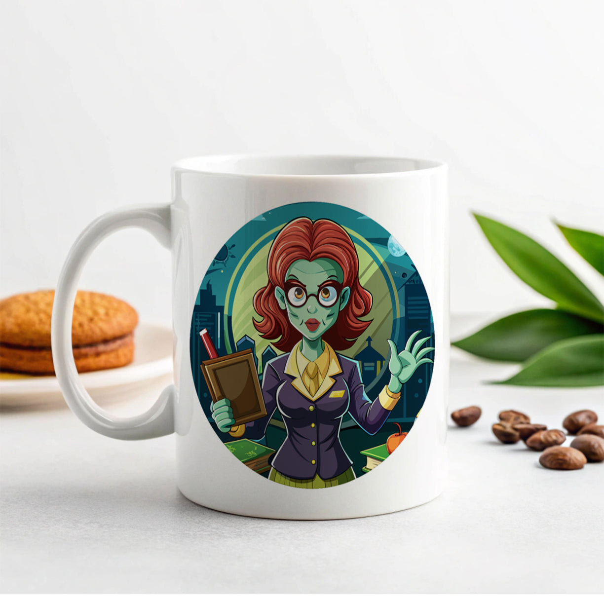 Teacher Zombie Woman Female Funny Ceramic Tea Coffee Mug Cup - 11oz
