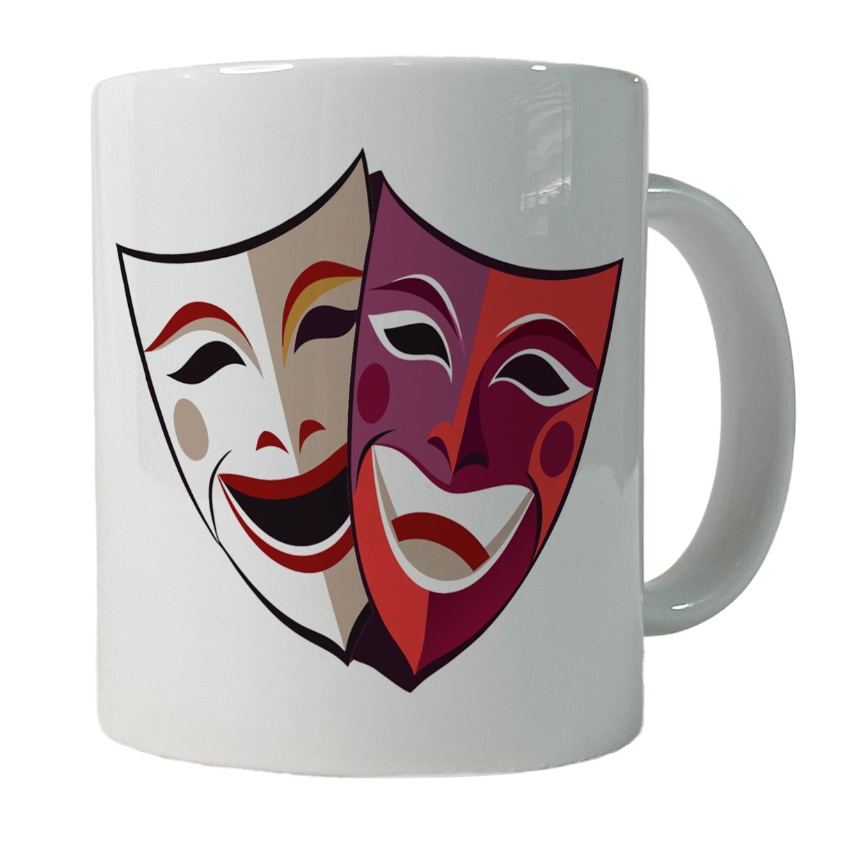 Theater Drama Masks Theatre Acting Actors Ceramic Tea Coffee Mug Cup - 11oz