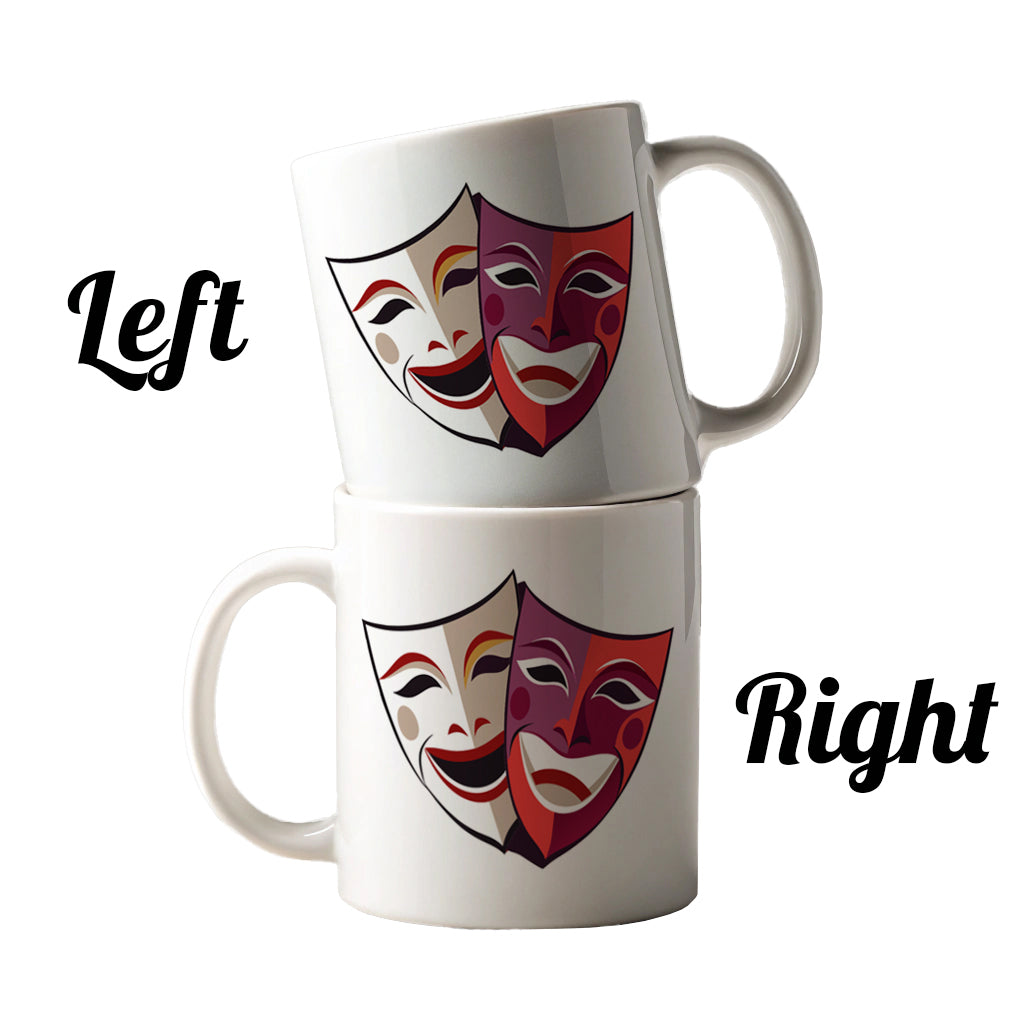 Theater Drama Masks Theatre Acting Actors Ceramic Tea Coffee Mug Cup - 11oz