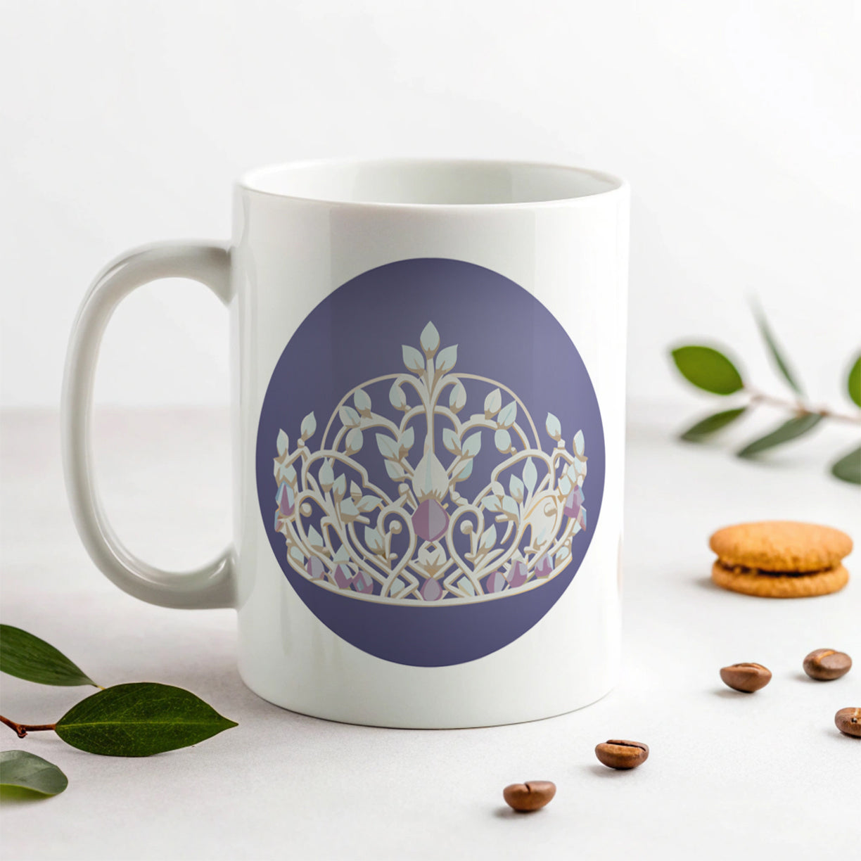 Tiara Princess Queen Royalty Ceramic Tea Coffee Mug Cup - 11oz