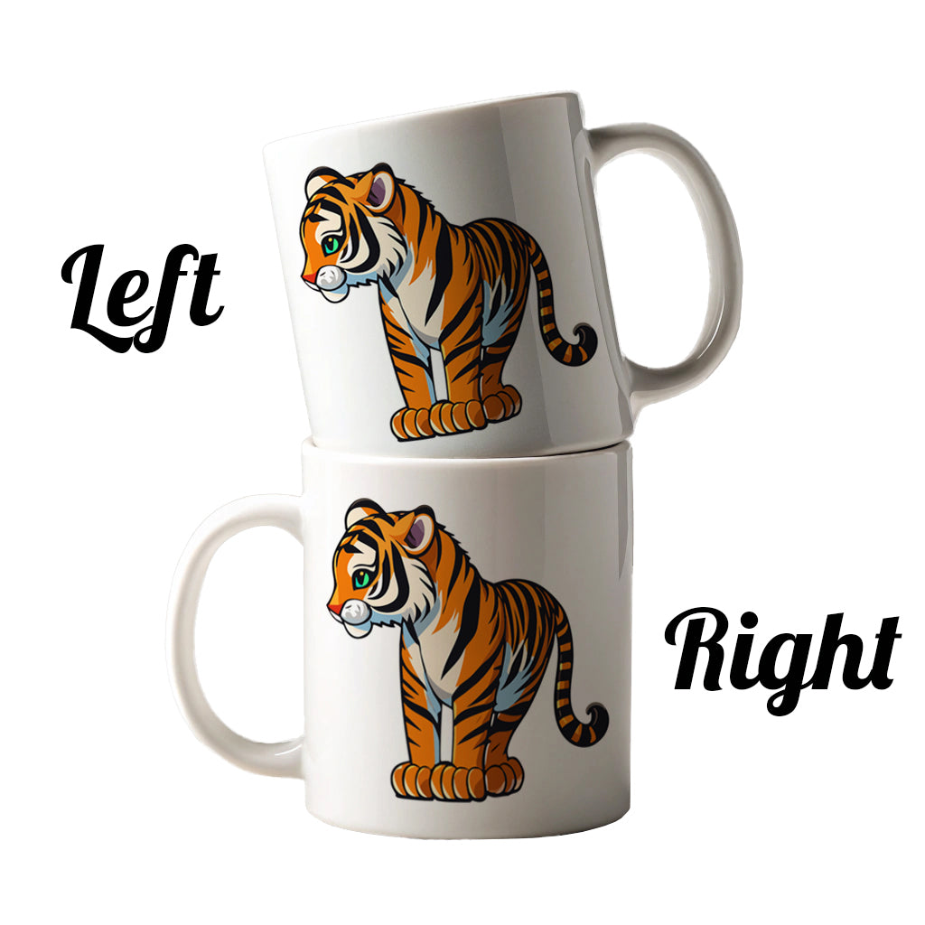 Tiger Cute Standing Ceramic Tea Coffee Mug Cup - 11oz