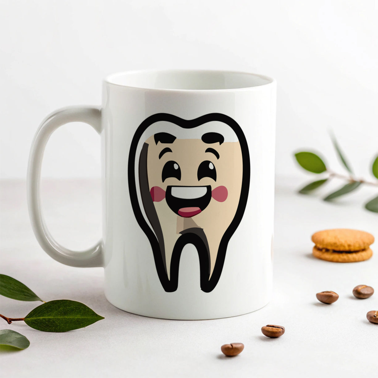 Tooth Happy Dentist Ceramic Tea Coffee Mug Cup - 11oz