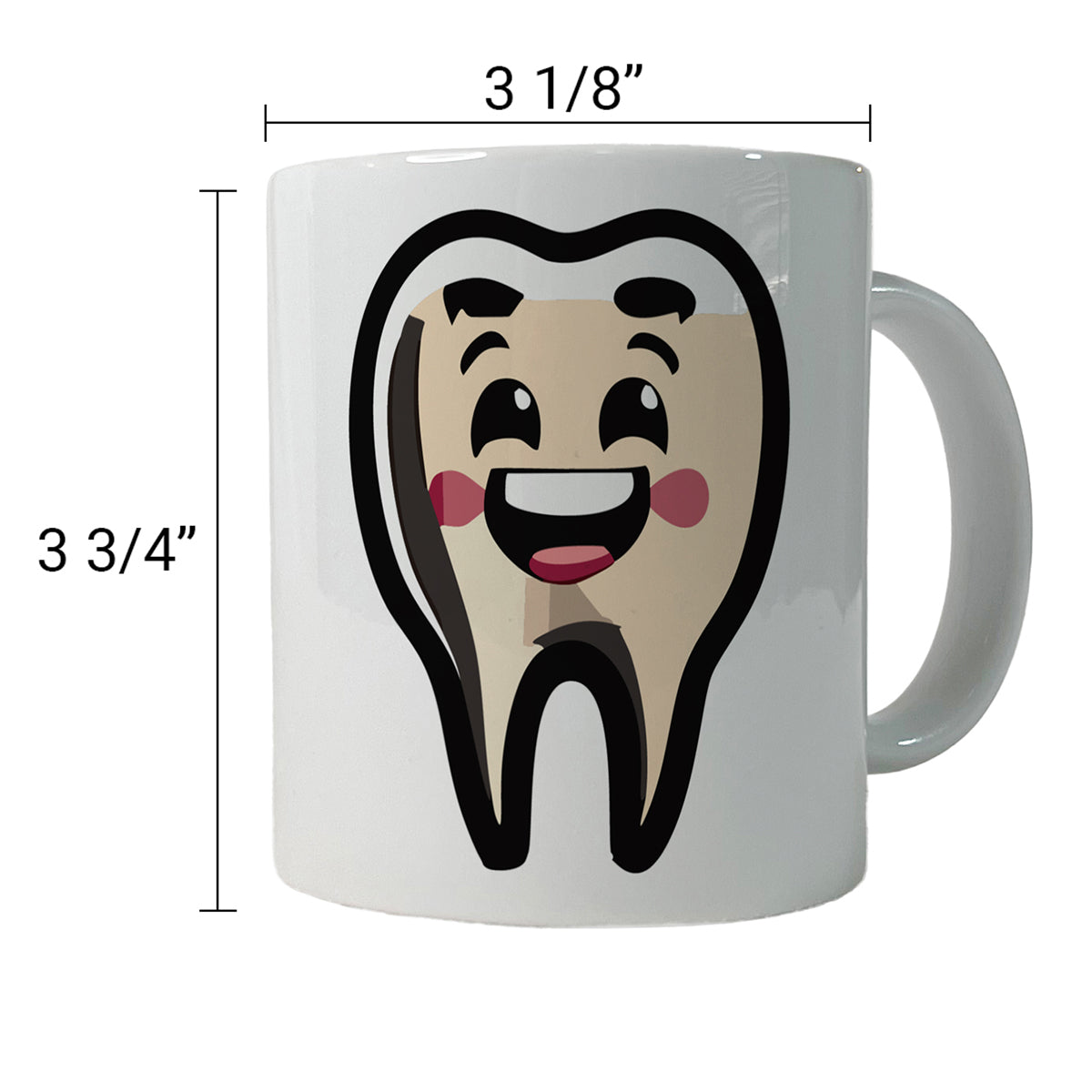 Tooth Happy Dentist Ceramic Tea Coffee Mug Cup - 11oz