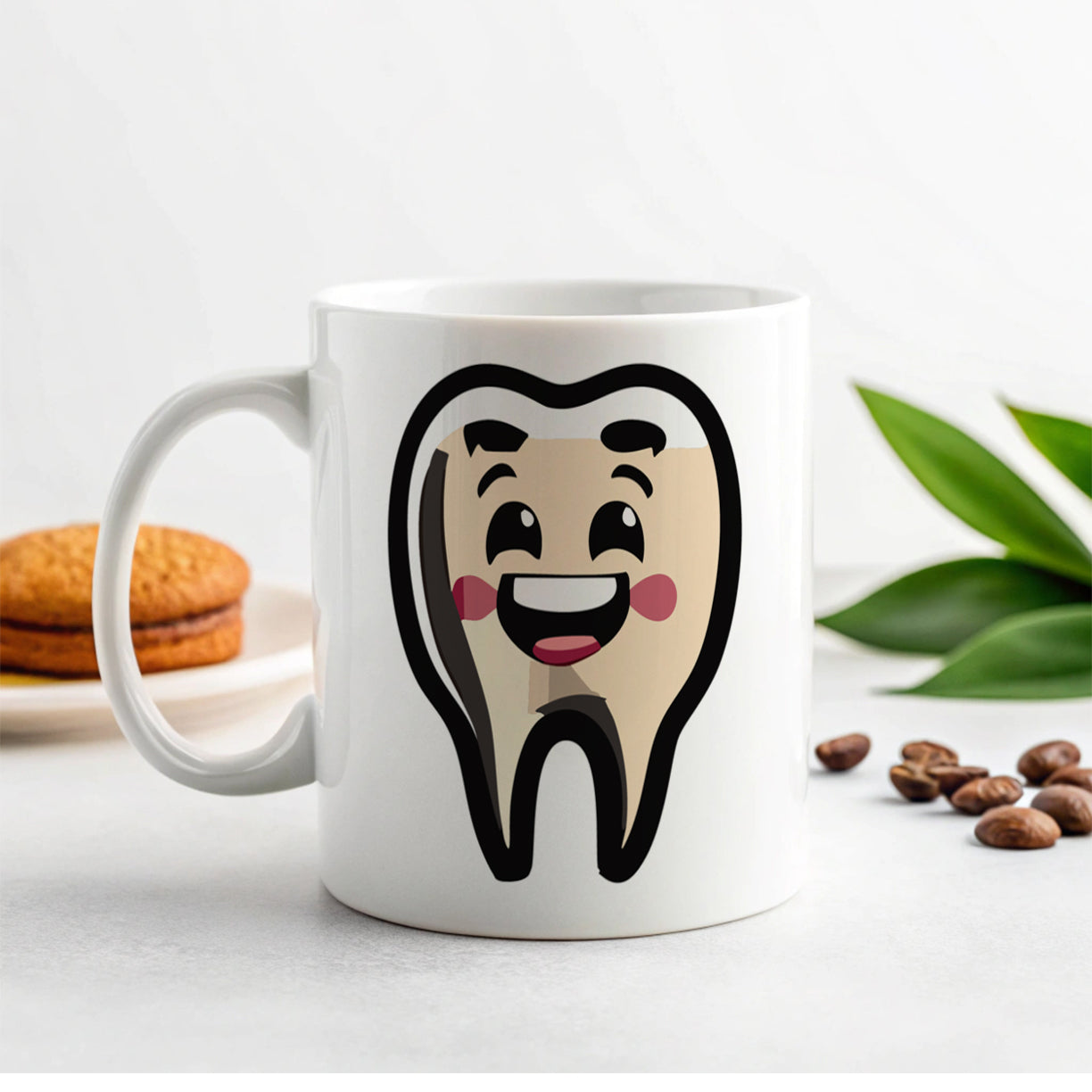 Tooth Happy Dentist Ceramic Tea Coffee Mug Cup - 11oz