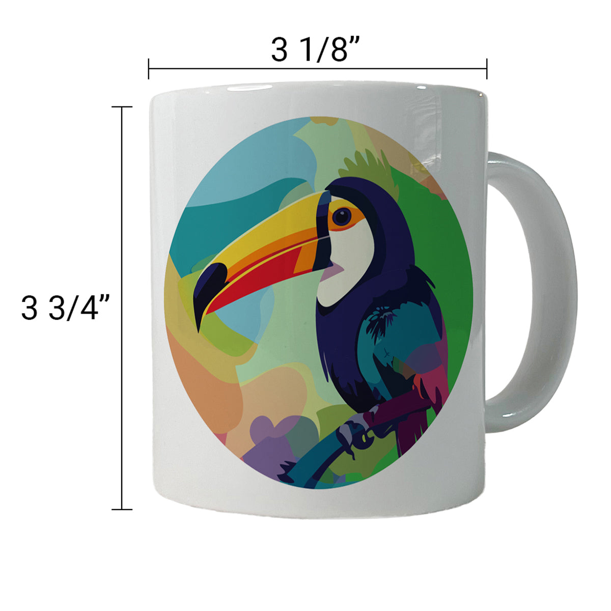 Toucan Tucan Tropical Bird Ceramic Tea Coffee Mug Cup - 11oz
