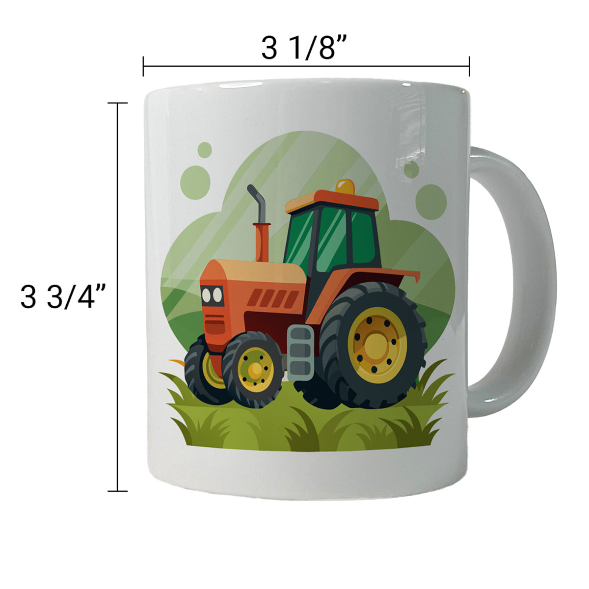 Tractor Cartoon Ceramic Tea Coffee Mug Cup - 11oz