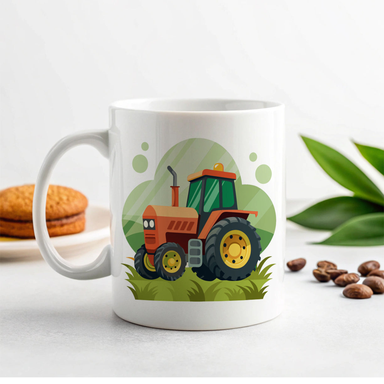 Tractor Cartoon Ceramic Tea Coffee Mug Cup - 11oz