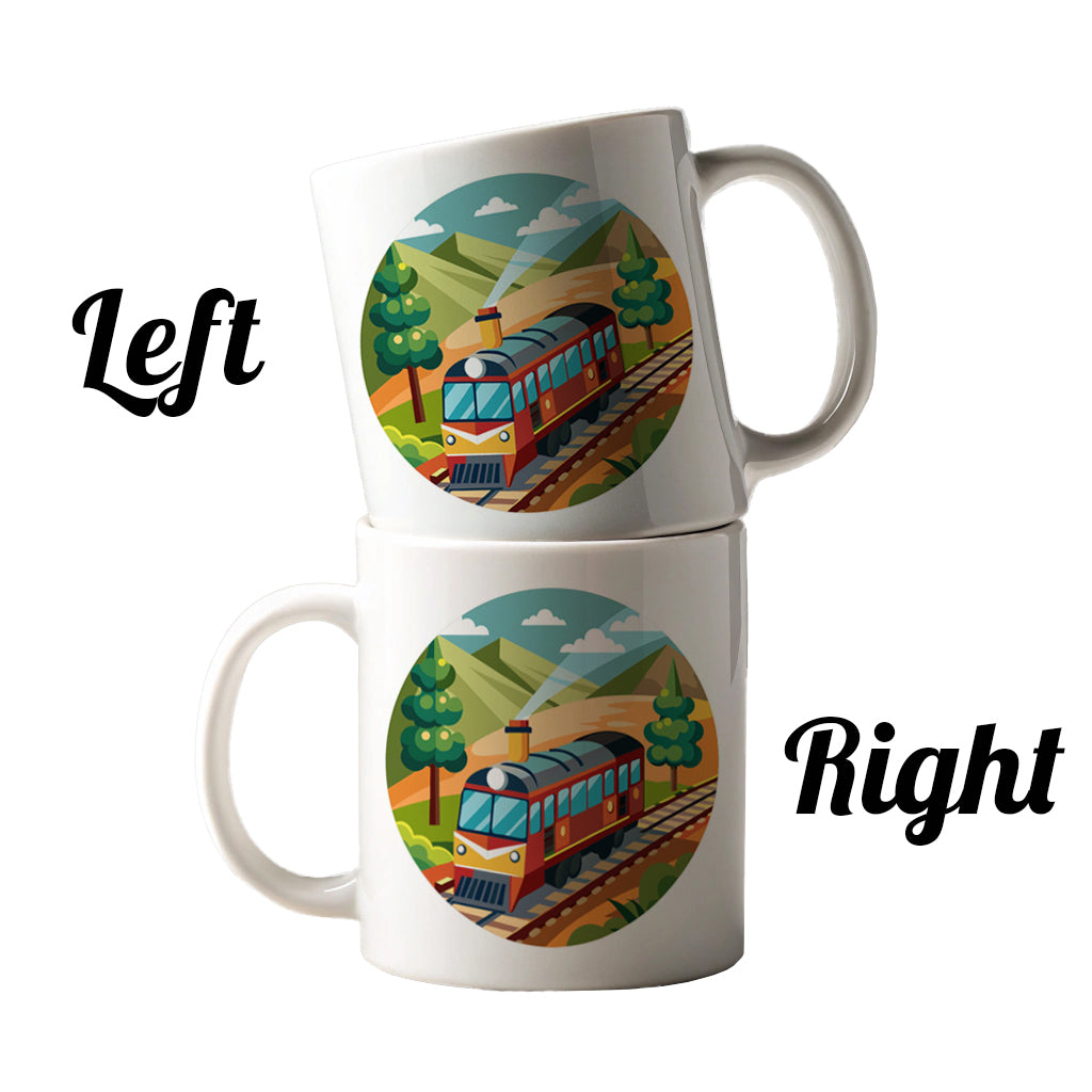 Train on Track Ceramic Tea Coffee Mug Cup - 11oz