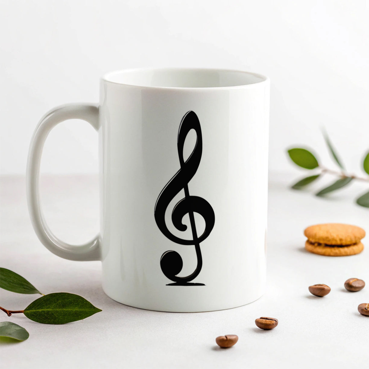 Treble Clef Music Musical Musician Ceramic Tea Coffee Mug Cup - 11oz