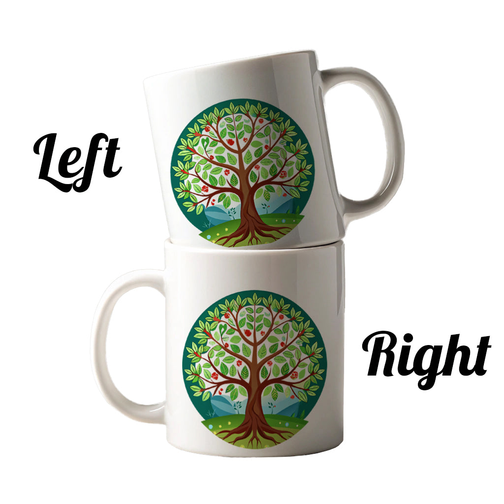 Tree of Life Colorful Ceramic Tea Coffee Mug Cup - 11oz