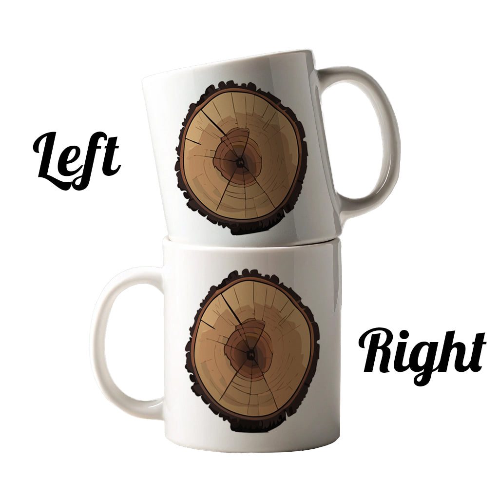 Tree Ring Slice Ceramic Tea Coffee Mug Cup - 11oz