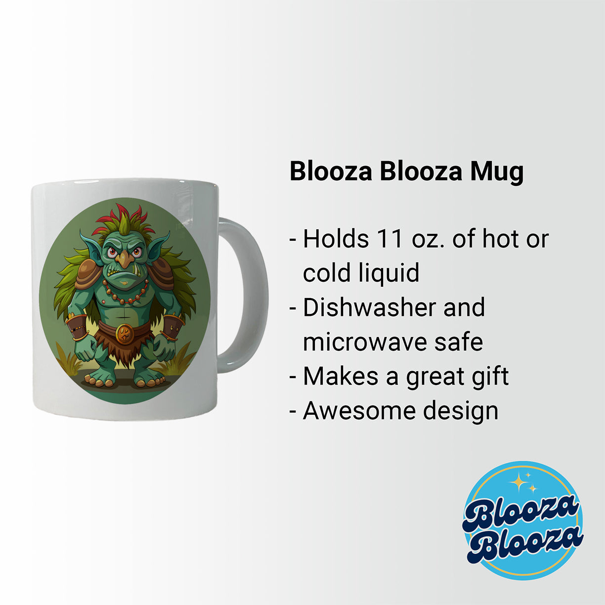 Troll Ogre Ugly Ceramic Tea Coffee Mug Cup - 11oz