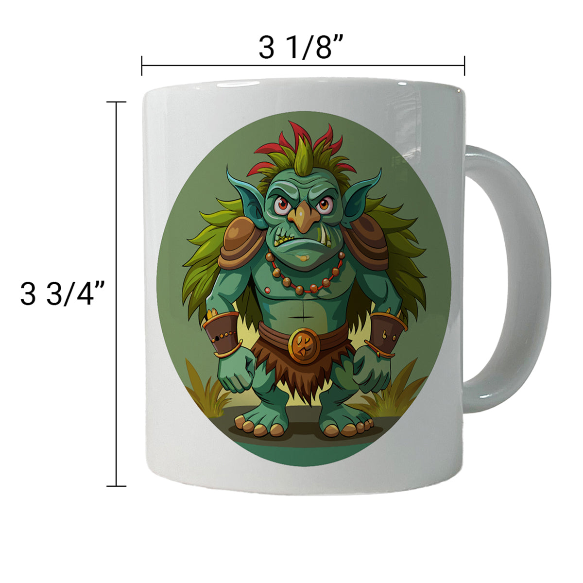 Troll Ogre Ugly Ceramic Tea Coffee Mug Cup - 11oz