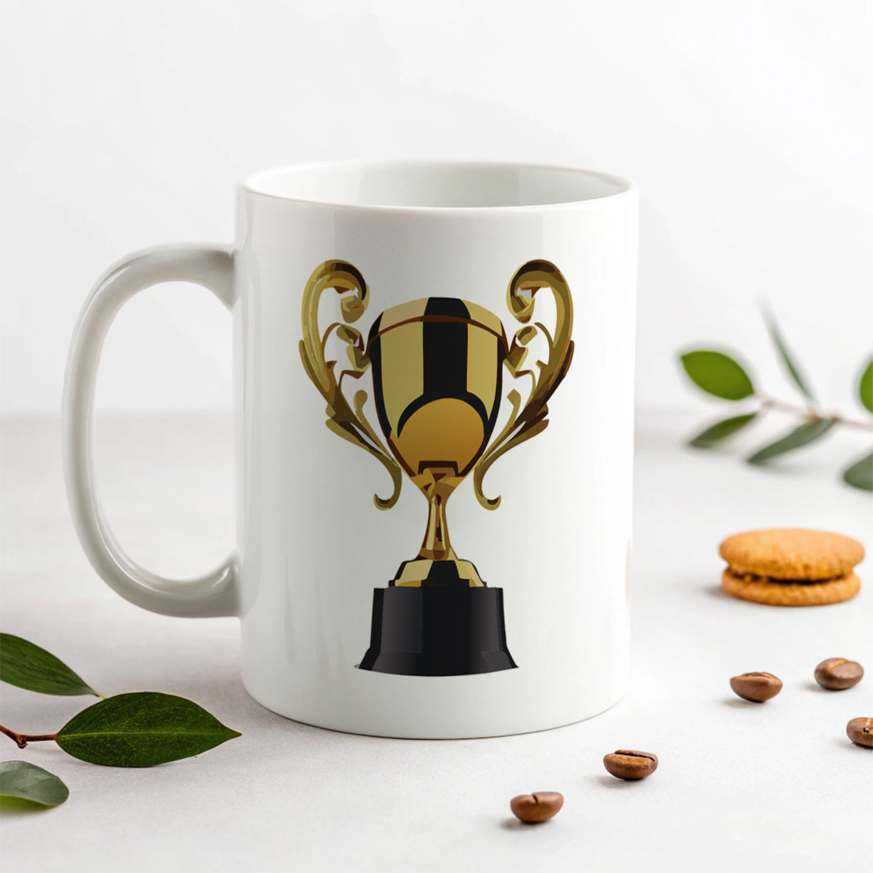 Trophy Award Ceramic Tea Coffee Mug Cup - 11oz