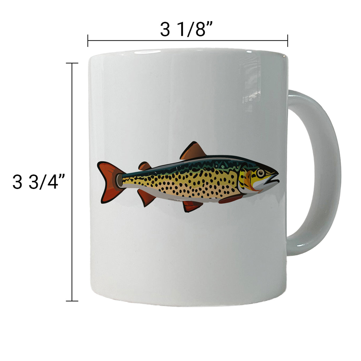 Trout Fish Fishing Ceramic Tea Coffee Mug Cup - 11oz