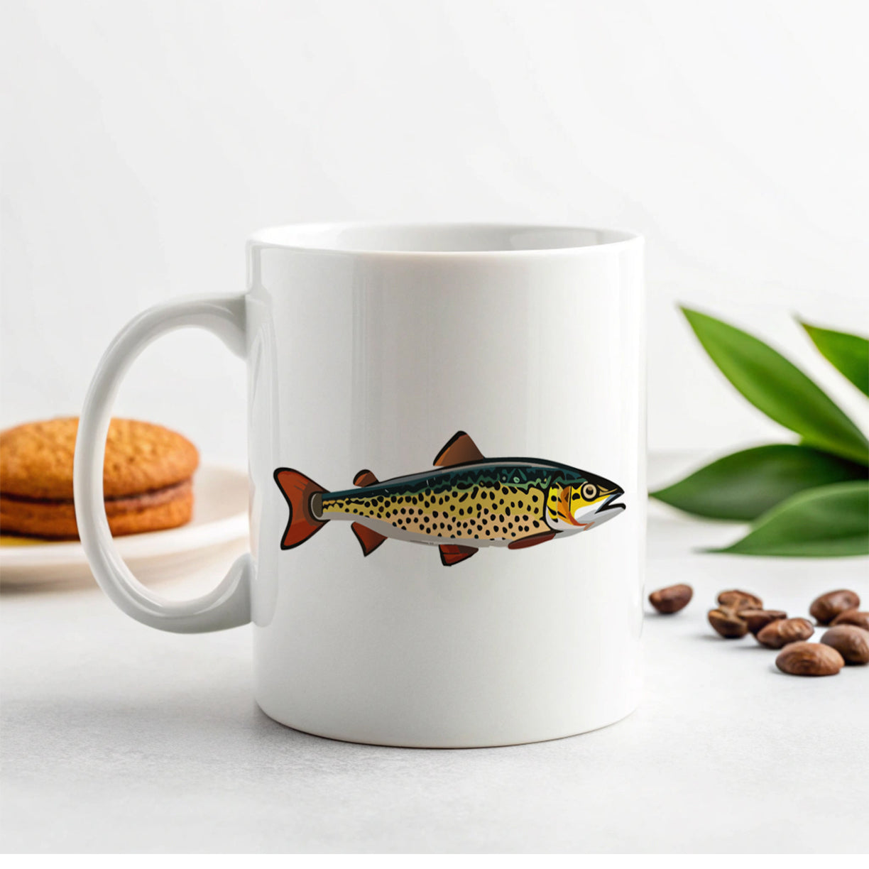 Trout Fish Fishing Ceramic Tea Coffee Mug Cup - 11oz