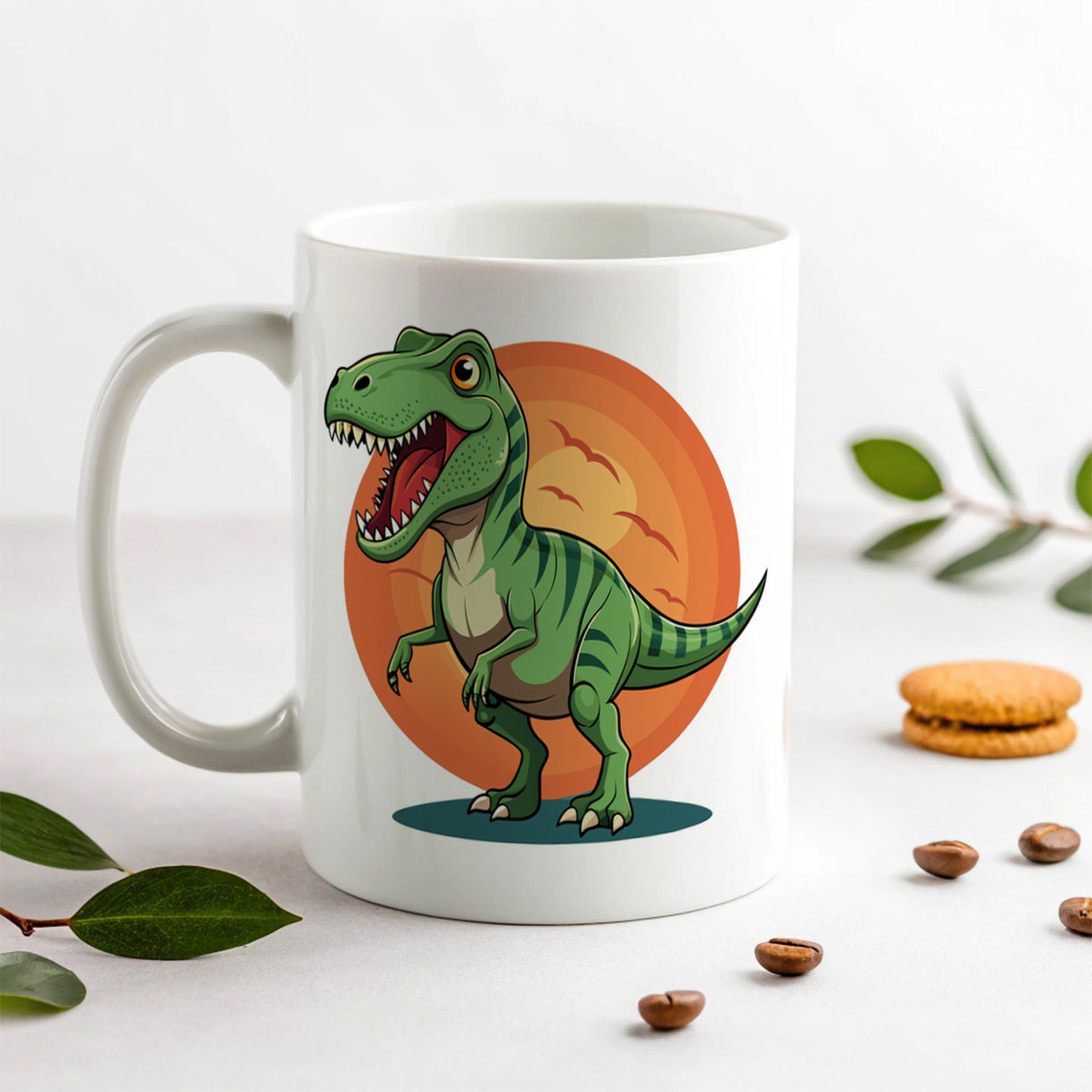 Tyrannosaurus T-Rex Dinosaur Ceramic Tea Coffee Mug Cup - 11oz