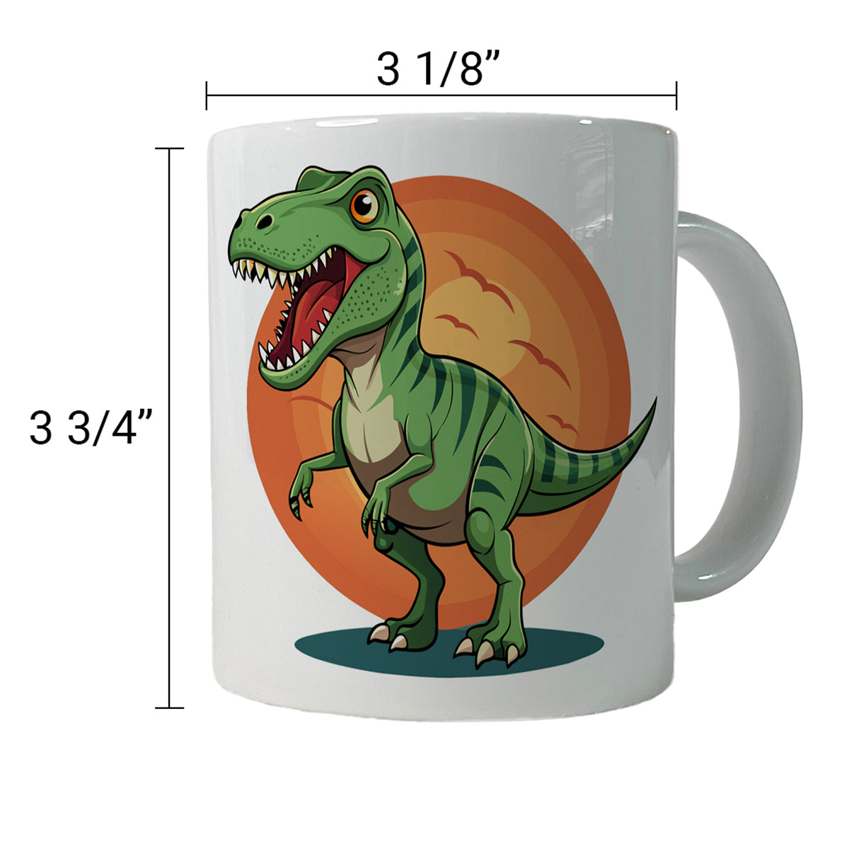 Tyrannosaurus T-Rex Dinosaur Ceramic Tea Coffee Mug Cup - 11oz