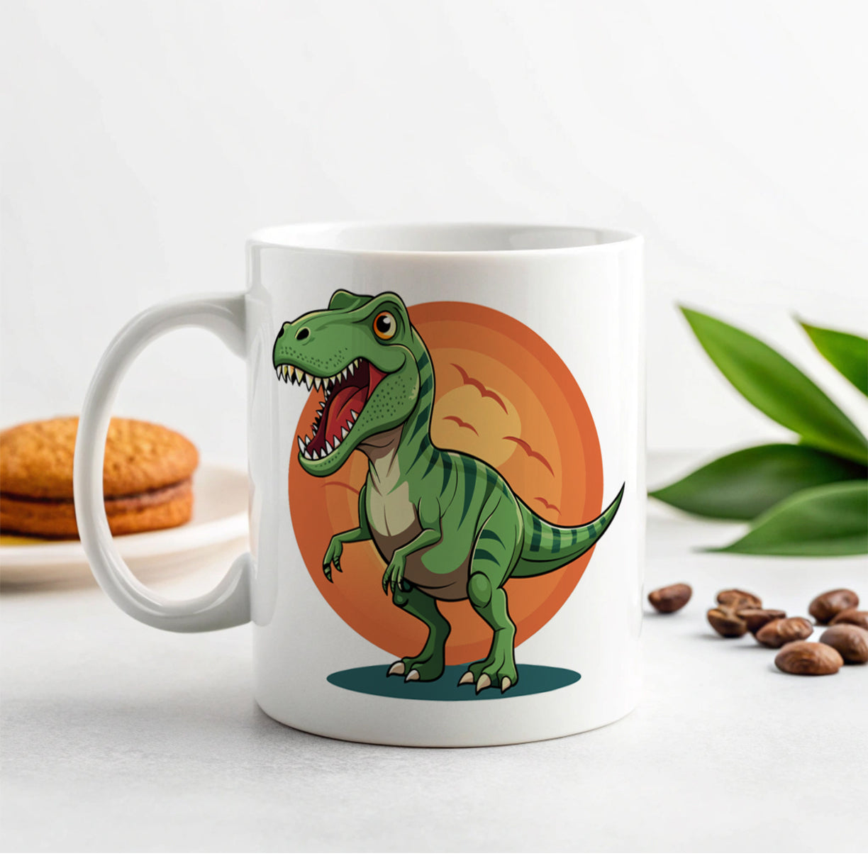 Tyrannosaurus T-Rex Dinosaur Ceramic Tea Coffee Mug Cup - 11oz