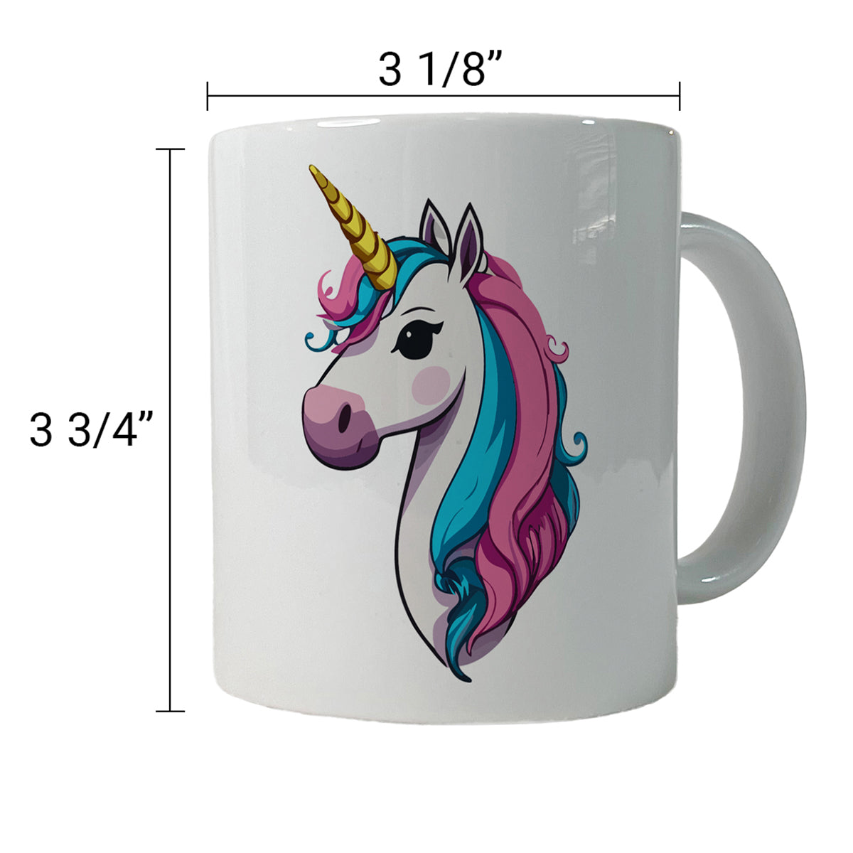 Unicorn Head Beautiful Ceramic Tea Coffee Mug Cup - 11oz