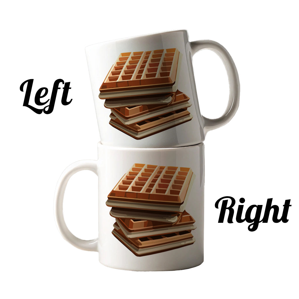 Waffles Stack Breakfast Food Ceramic Tea Coffee Mug Cup - 11oz