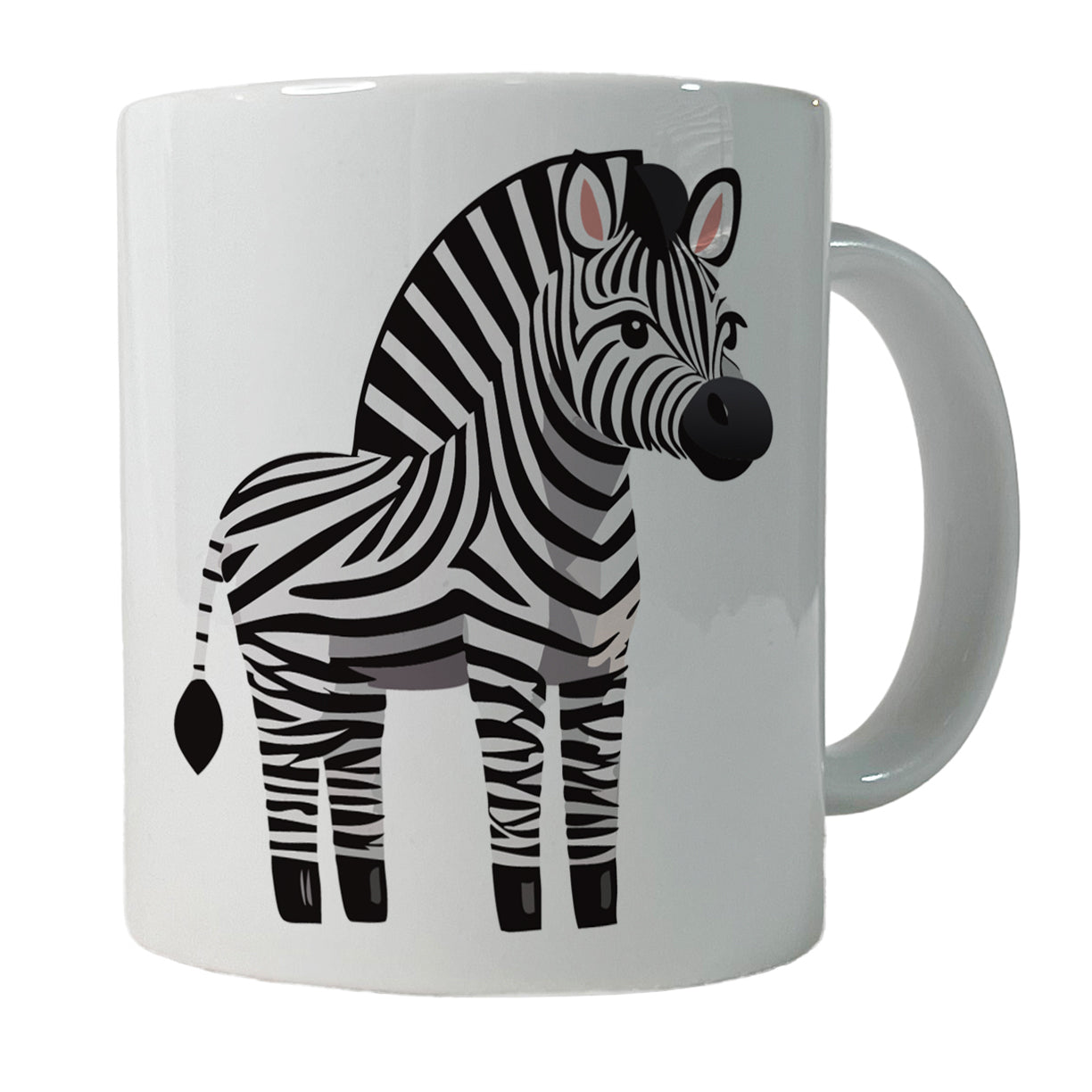 Zebra Standing Ceramic Tea Coffee Mug Cup - 11oz
