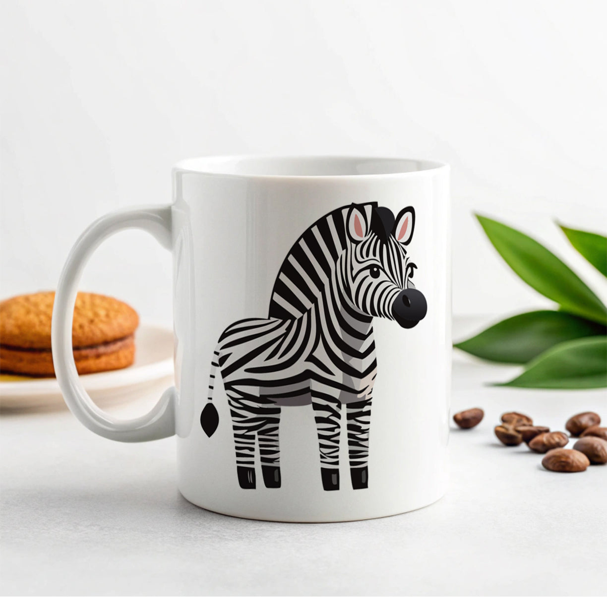 Zebra Standing Ceramic Tea Coffee Mug Cup - 11oz