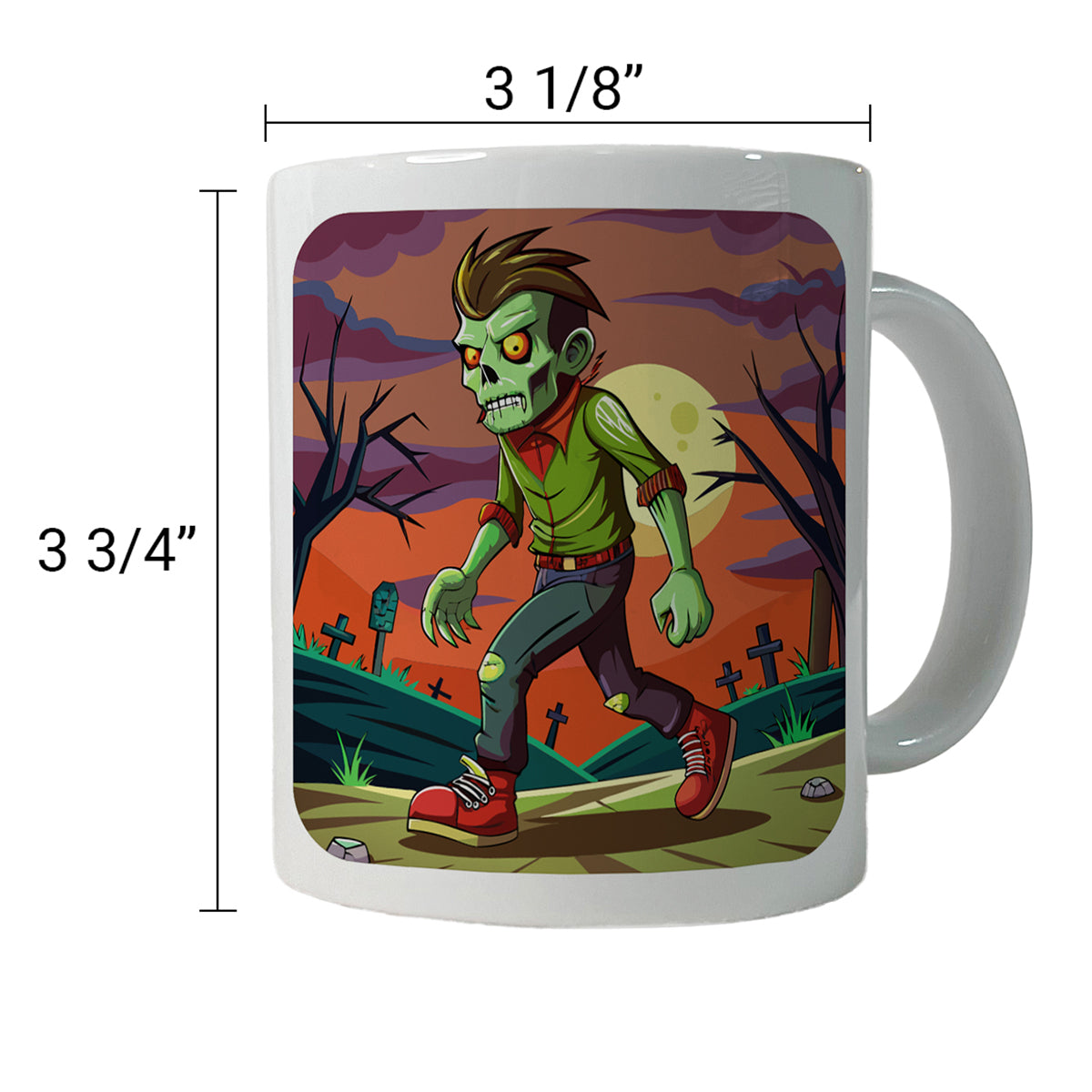 Zombie Walking Ceramic Tea Coffee Mug Cup - 11oz