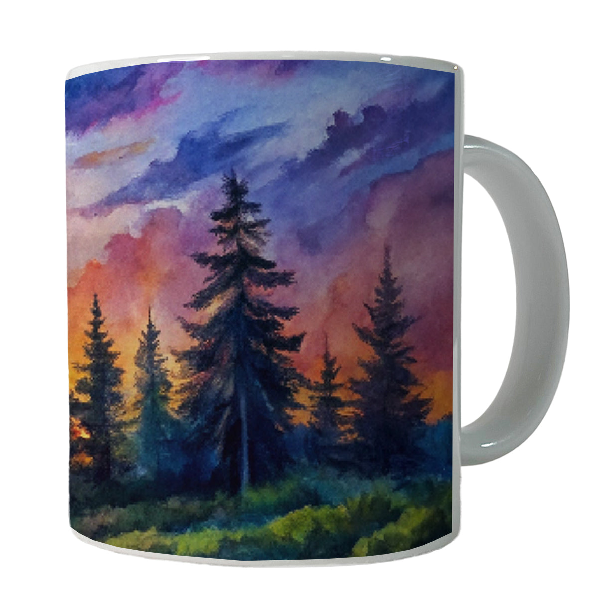 Beautiful Sunrise Watercolor Ceramic Tea Coffee Mug Cup - 11oz