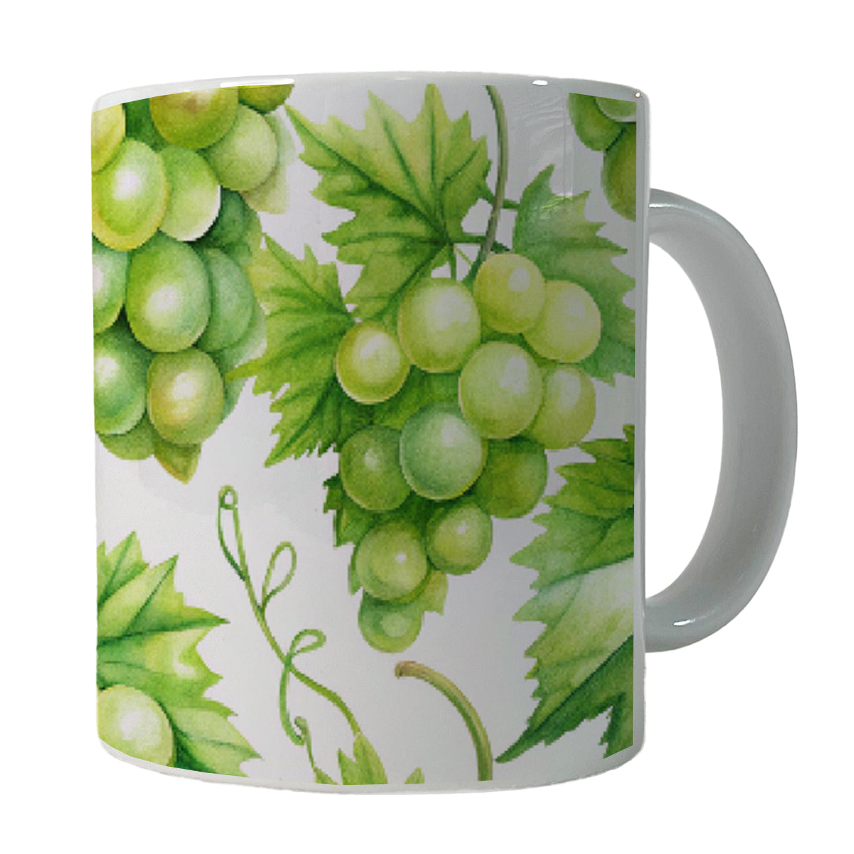 Bunches Of Green Grapes Ceramic Tea Coffee Mug Cup - 11oz