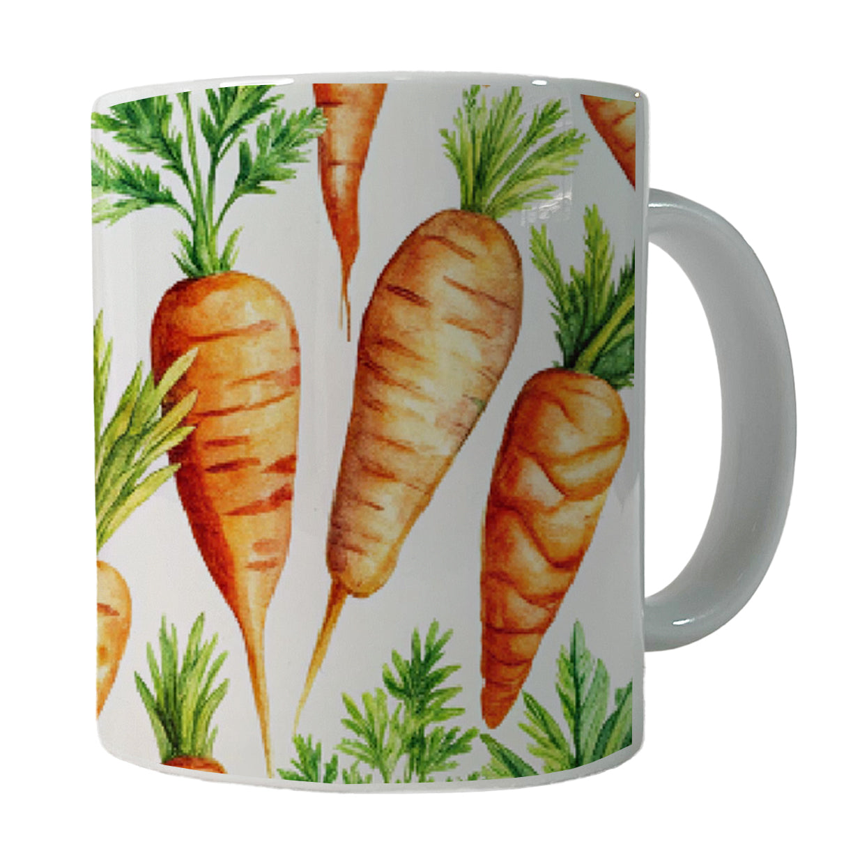 Carrots Vegetables Watercolor Ceramic Tea Coffee Mug Cup - 11oz